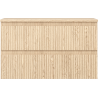 Mexen Rivel Badezimmer-Unterschrank 80 cm mit Arbeitsplatte, 2 Schubladen, geriffelt, Eiche - 91A20-08047-2-BFFC81