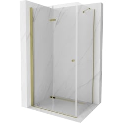 Mexen Lima klappbare Duschkabine 100 x 90 cm, Transparent, Gold - 856-100-090-50-00