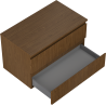 Mexen Rivel Badezimmerunterschrank 80 cm mit Platte, 2 Schubladen, geriffelt, Nussbaum - 91A20-08047-2-BFFC86