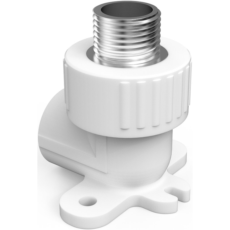 Mexen PPR-Ellenbogen mit Schweißhalterung für PPR-Rohre 20 x 1/2 AG - W97341-2012M-00