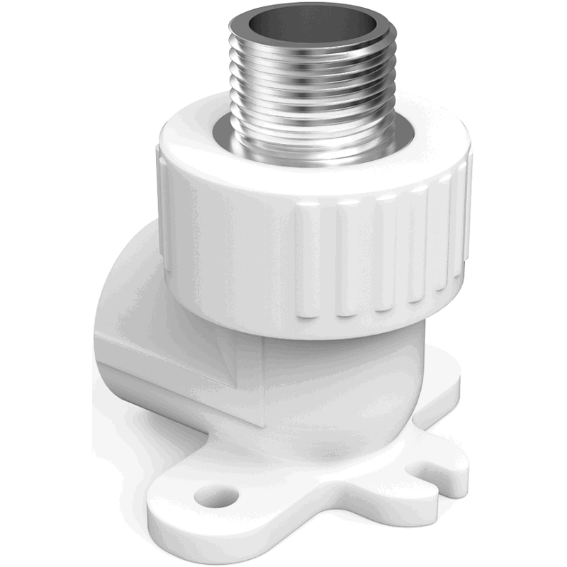 Mexen PPR-Bogen mit Halterung zum Schweißen für PPR-Rohre 20 x 3/4 GZ - W97341-2034M-00