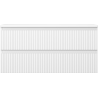 Mexen Rivel Badezimmerunterschrank 100 cm mit Arbeitsplatte, 2 Schubladen, geriffelt, weiß matt - 91A20-10047-2-BFFC01