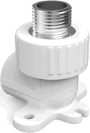Mexen PPR Bogen mit Halterung geschweißt für PPR-Rohre 32 x 1 AG - W97341-3210M-00