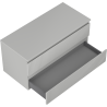 Mexen Rivel Badezimmer-Unterschrank 100 cm mit Platte, 2 Schubladen, gerillt, grau matt - 91A20-10047-2-BFFC62