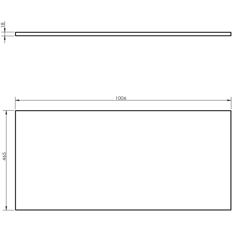 Mexen Rivel Badezimmerschrank 100 cm mit Waschbeckenunterschrank, 2 Schubladen, geriffelt, Graphit matt - 91A20-10047-2-BFFC66