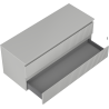 Mexen Rivel Badezimmerschrank 120 cm mit Waschtischplatte, 2 Schubladen, geriffelt, grau matt - 91A20-12047-2-BFFC62