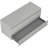 Mexen Rivel Badezimmerunterschrank 120 cm mit Platte, 2 Schubladen, gerillt, grau matt - 91A20-12047-2-BFFC62