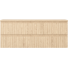 Mexen Rivel Badezimmerunterschrank 120 cm mit Arbeitsplatte, 2 Schubladen, geriffelt, Eiche - 91A20-12047-2-BFFC81