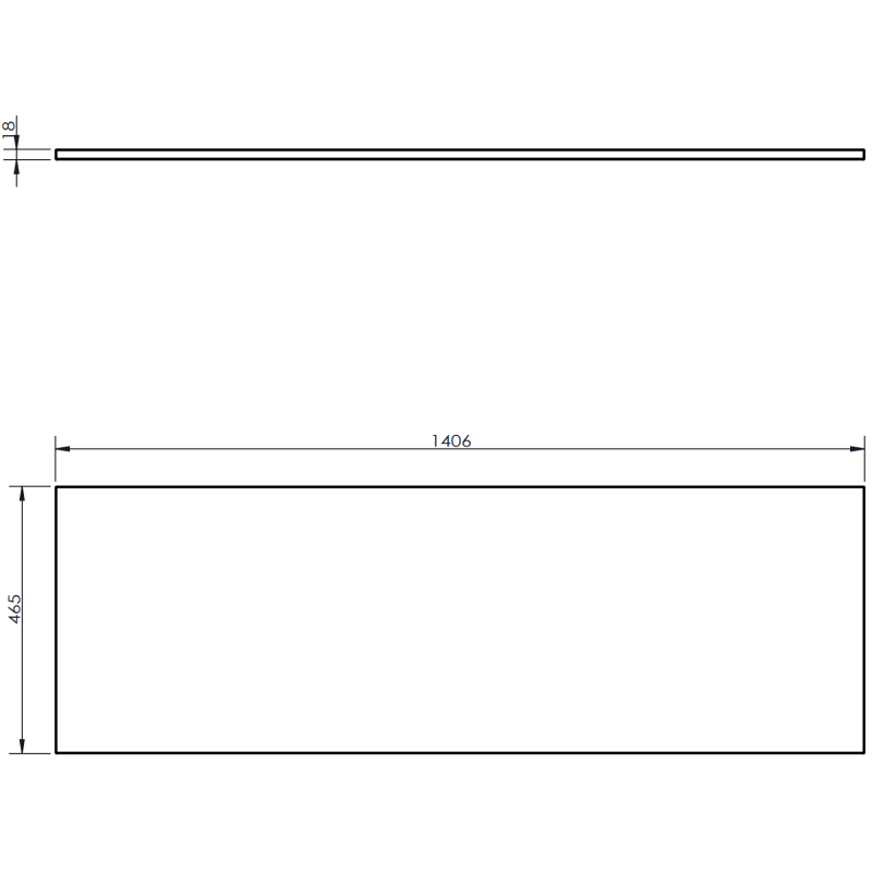 Mexen Rivel Badezimmer-Unterschrank 140 cm mit Arbeitsplatte, 2 Schubladen, geriffelt, grau matt - 91A20-14047-2-BFFC62