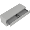 Mexen Rivel Badezimmer-Unterschrank 140 cm mit Arbeitsplatte, 2 Schubladen, geriffelt, grau matt - 91A20-14047-2-BFFC62