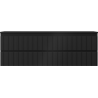 Mexen Rivel Badezimmerschrank 140 cm mit Arbeitsplatte, 2 Schubladen, geriffelt, schwarz matt - 91A20-14047-2-BFFC71