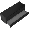 Mexen Rivel Waschtischunterschrank 140 cm mit Arbeitsplatte, 2 Schubladen, geriffelt, schwarz matt - 91A20-14047-2-BFFC71