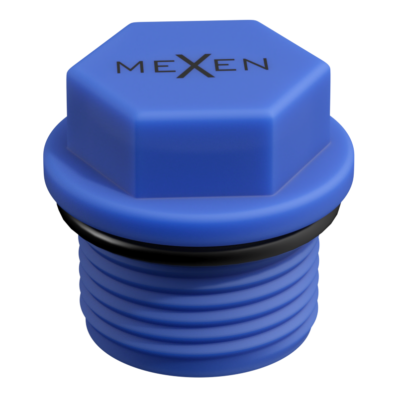 Mexen PPR kurzer Stopfen zum Testen 3/4 GZ blau - W97343-34-00