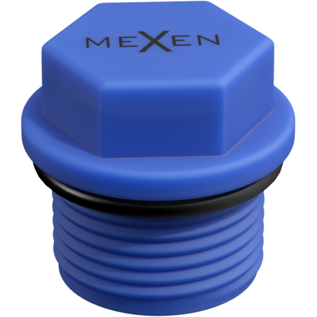 Mexen PPR kurzer Stopfen zum Testen 3/4 GZ blau - W97343-34-00