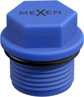 Mexen PPR kurzer Stopfen zum Testen 3/4 GZ blau - W97343-34-00