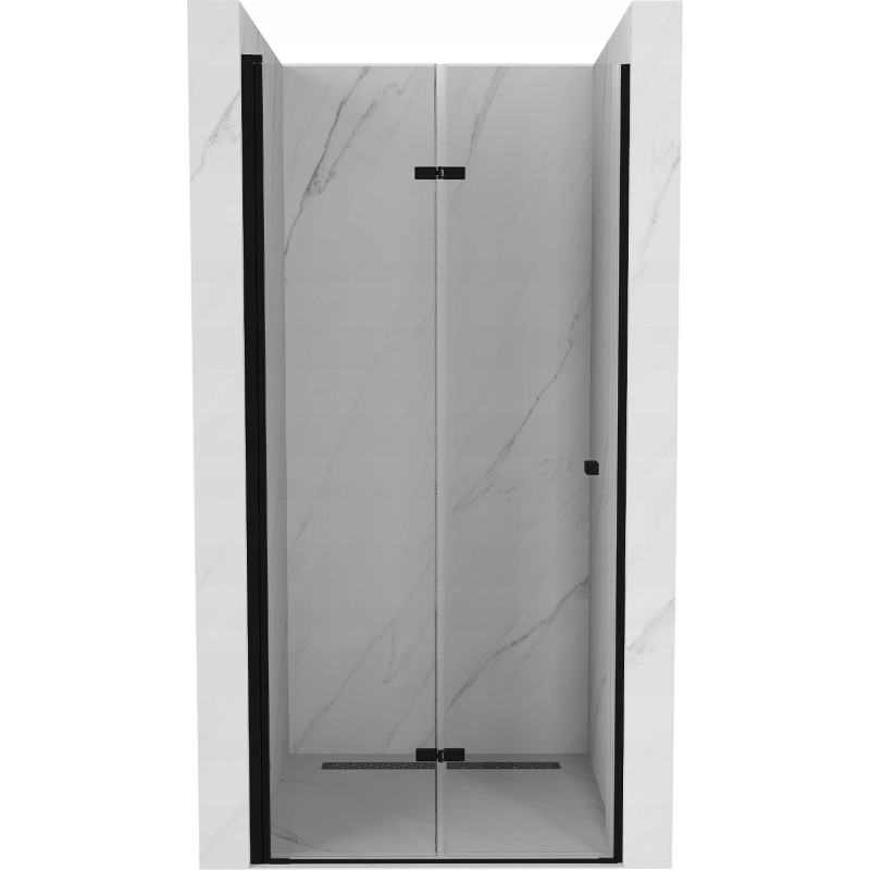 Mexen Lima faltbare Duschwand 70 cm, transparent, schwarz - 856-070-000-70-00