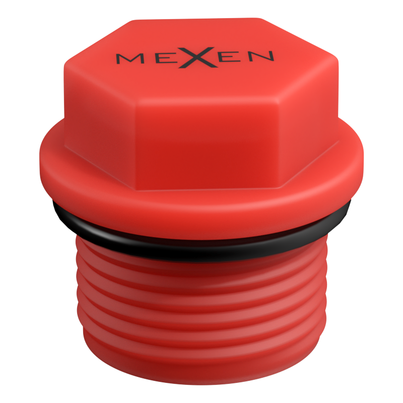 Mexen PPR kurzer Prüfstöpsel 3/4 GZ rot - W97343-34-01