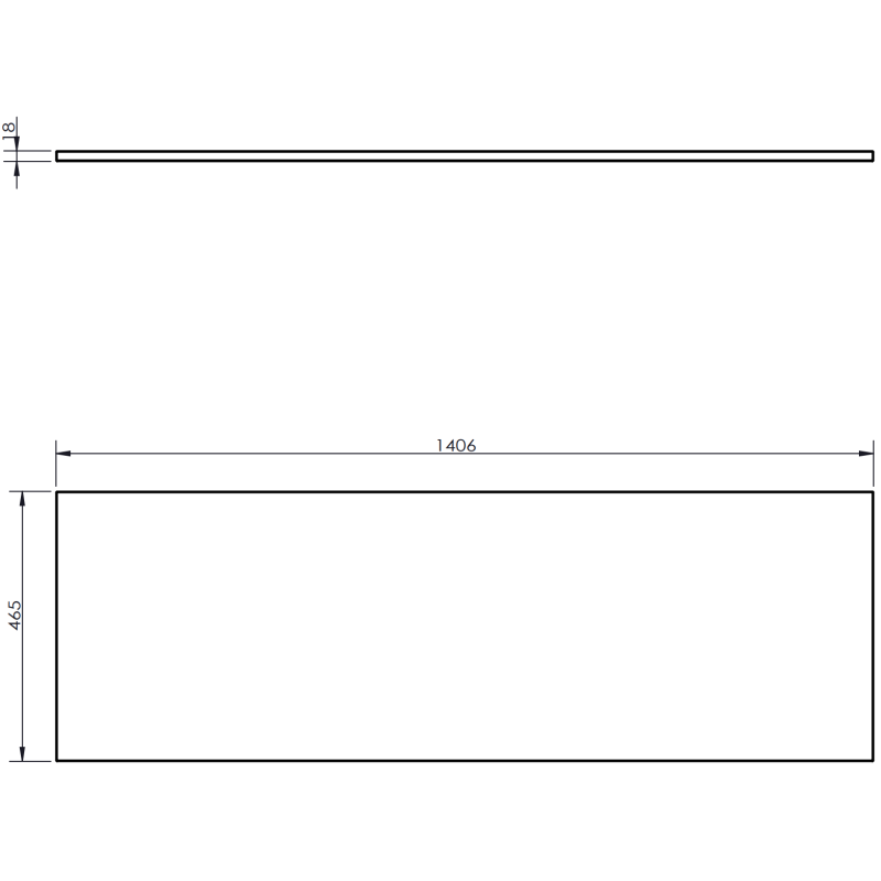 Mexen Rivel Badezimmerschrank 140 cm mit Platte, 2 Schubladen, geriffelt, Nussbaum - 91A20-14047-2-BFFC86