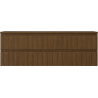 Mexen Rivel Badezimmerschrank 140 cm mit Platte, 2 Schubladen, geriffelt, Nussbaum - 91A20-14047-2-BFFC86