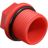 Mexen PPR kurzer Prüfverschluss 1 GZ rot - W97343-10-01