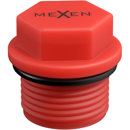 Mexen PPR kurzer Prüfverschluss 1 GZ rot - W97343-10-01