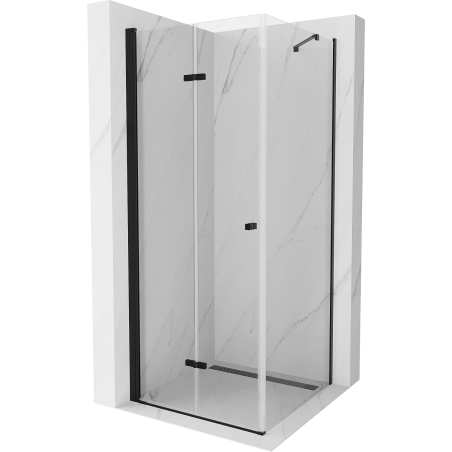 Mexen Lima faltbare Duschkabine 70 x 70 cm, transparent, schwarz - 856-070-070-70-00