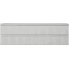 Mexen Rivel Badezimmerschrank 160 cm mit Tischplatte, 2 Schubladen, geriffelt, grau matt - 91A20-16047-2-BFFC62