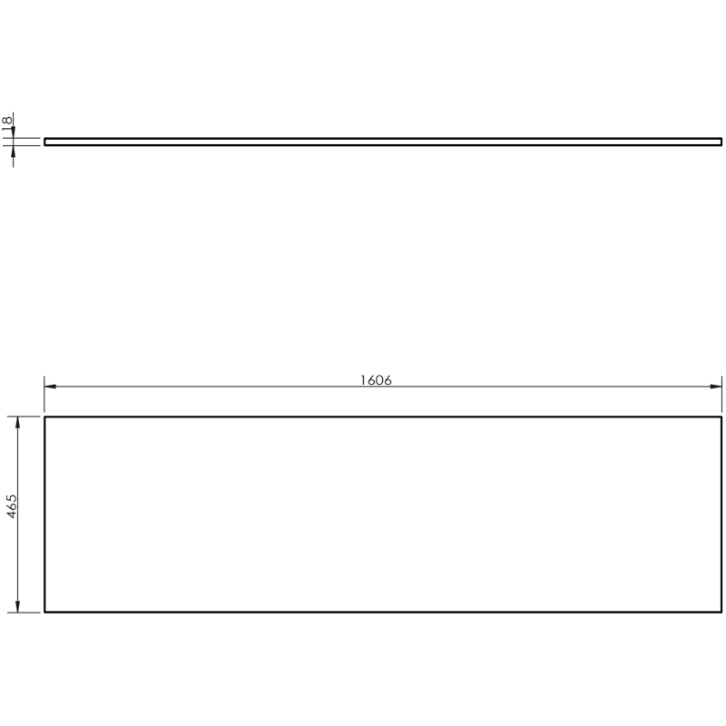 Mexen Rivel Badezimmerunterschrank 160 cm mit Platte, 2 Schubladen, geriffelt, Nuss - 91A20-16047-2-BFFC86