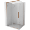 Mexen Rox Schiebedusche 160 x 95 cm, transparent, gebürstetes Kupfer - 8C2-160-095-65-00