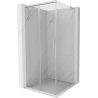 Mexen Rox L Duschkabine verschiebbar 110 x 110 cm, transparent, gebürsteter Nickel - 8C2L-110-110-97-00