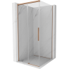 Mexen Rox Duschkabine Schiebetür 120 x 120 cm, transparent, gebürstetes Kupfer - 8C2-120-120-65-00