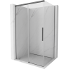 Mexen Rox Duschkabine, Schiebetür, 135 x 75 cm, transparent, geschliffen gun gray - 8C2-135-075-66-00