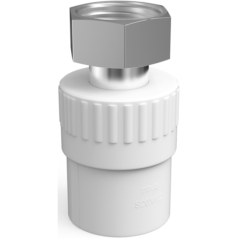Mexen PPR Muffe mit Halbschraubverbindung, geschweißt für PPR-Rohre 25 x 1 IG - W97354-2510F-00