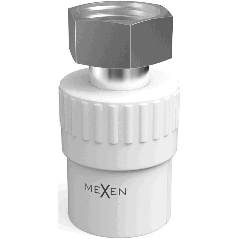 Mexen PPR Muffe mit Halbschraubverbindung, geschweißt für PPR-Rohre 25 x 1 IG - W97354-2510F-00