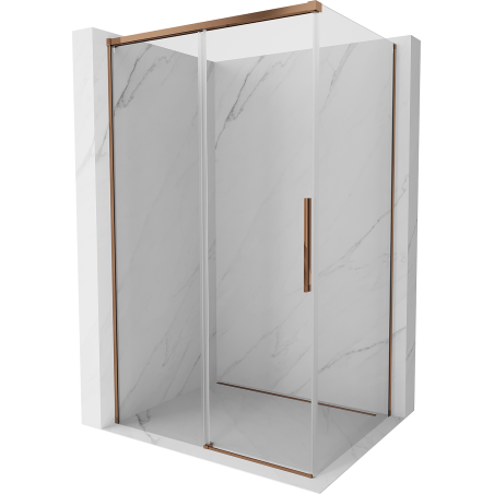 Mexen Rox Schiebedusche 120 x 80 cm, transparent, Roségold - 8C2-120-080-60-00