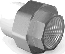 Mexen PPR Muffenschraubverbindung geschweißt für PPR-Rohre 50 x 6/4 GW - W97355-5064F-00