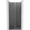 Mexen Lima faltbare Duschabtrennung 80 cm, Graphit, Chrom - 856-080-000-01-40
