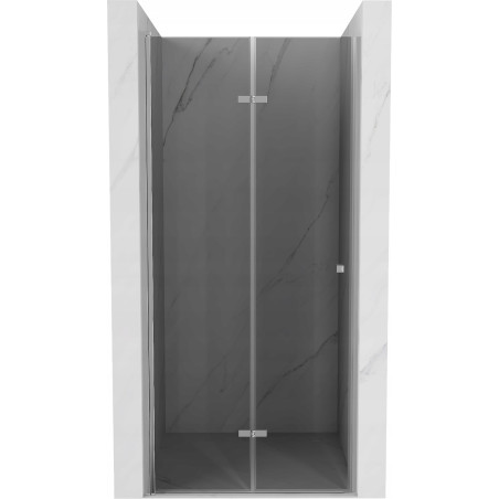 Mexen Lima faltbare Duschabtrennung 100 cm, Graphit, Chrom - 856-100-000-01-40