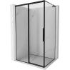 Mexen Rox L Schiebeduschkabine links 95 x 120 cm, schwarzer Rahmen, schwarz - 8C2L-095-120-70-70-L