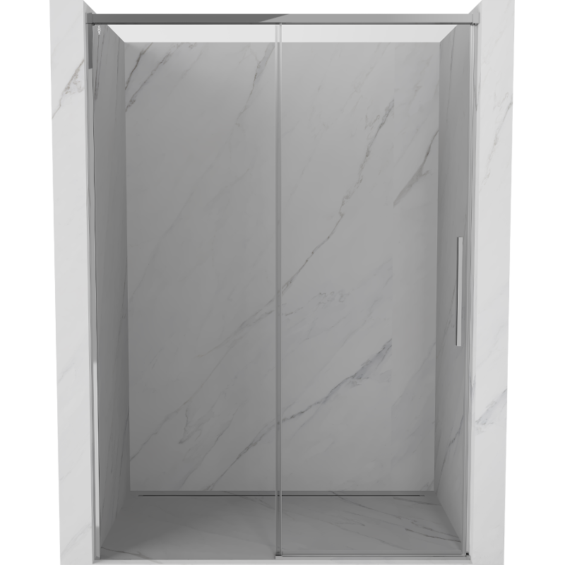 Mexen Rox Schiebetüren Dusche 155 cm, transparent, Chrom - 8C2-155-000-01-00
