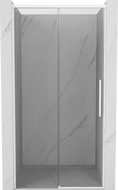 Mexen Rox Duschschiebetür 110 cm, transparent, weiß - 8C2-110-000-20-00