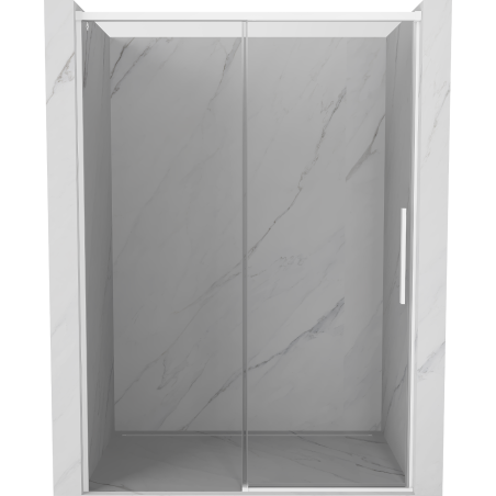 Mexen Rox Schiebeduschtür 155 cm, transparent, weiß - 8C2-155-000-20-00