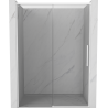 Mexen Rox Schiebeduschtür 155 cm, transparent, weiß - 8C2-155-000-20-00