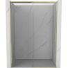Mexen Rox Schiebeduschtür 150 cm, transparent, gold - 8C2-150-000-50-00