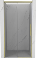Mexen Rox Duschschiebetür 105 cm, transparent, gold gebürstet - 8C2-105-000-55-00