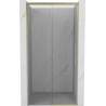Mexen Rox Schiebeduschtüren 135 cm, transparent, gold gebürstet - 8C2-135-000-55-00