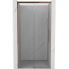 Mexen Rox Schiebetüren für Dusche 120 cm, transparent, Roségold - 8C2-120-000-60-00