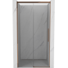 Mexen Rox Schiebetür-Duschabtrennung 125 cm, transparent, Roségold - 8C2-125-000-60-00