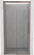 Mexen Rox Schiebetür 130 cm, transparent, Roségold - 8C2-130-000-60-00