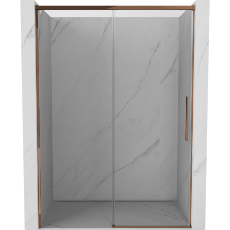 Mexen Rox Schiebetür-Duschkabine 150 cm, transparent, Roségold - 8C2-150-000-60-00